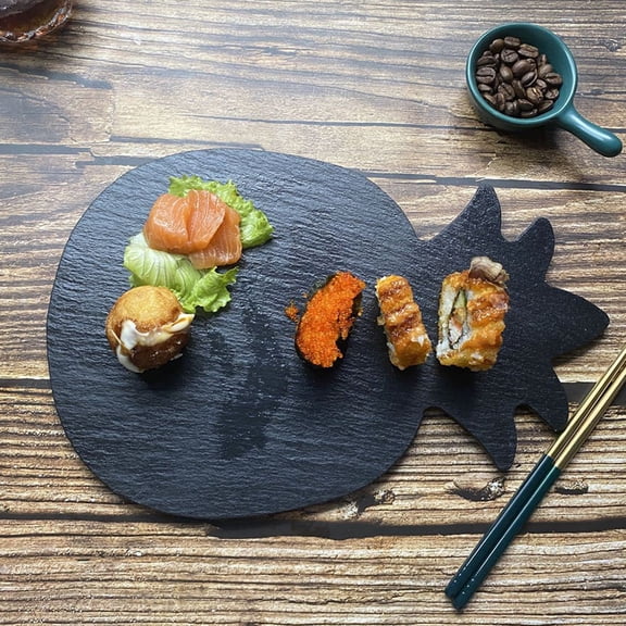 ELAYARD Steak Stone Plate Pineapple Shape 1Pack