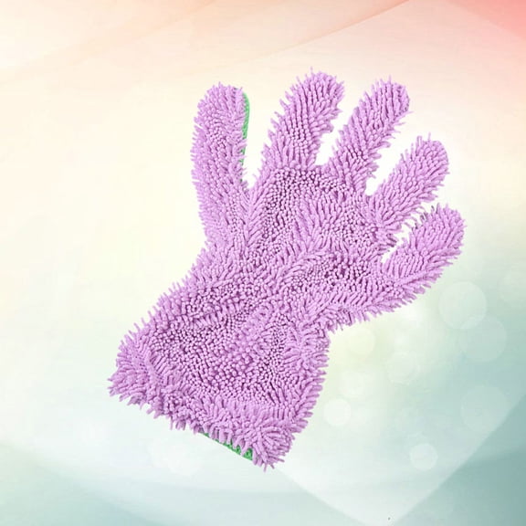 ELAYARD Double Side Violet Car Cleaning Mitt with Strong Water Absorption for Auto Wash