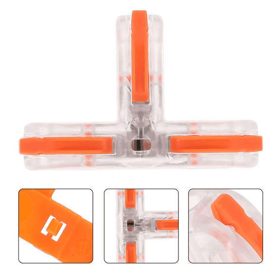 ELAYARD Tinned Copper Terminal Connectors Orange Insulated for Household Appliances and Computers