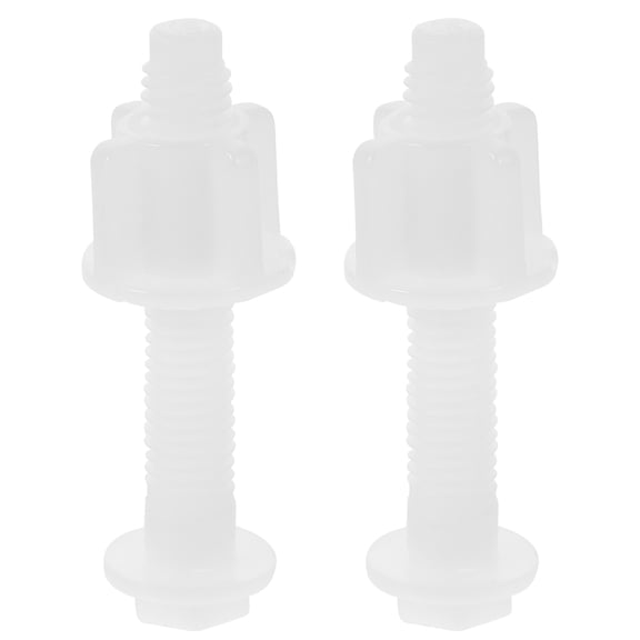 ELAYARD toilet hinge bolt set Plastic Old-Style Bottom-Locking Repair Hardware 2 Count