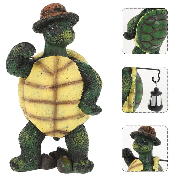 ELAYARD Tortoise Resin Ornament Outdoor Garden Sculpture Yard Lawn and Pond Decoration