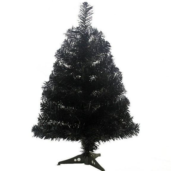 ELAYARD White Plastic Christmas Tree for Christmas Decor with Easy Storage Hinged Branch Design