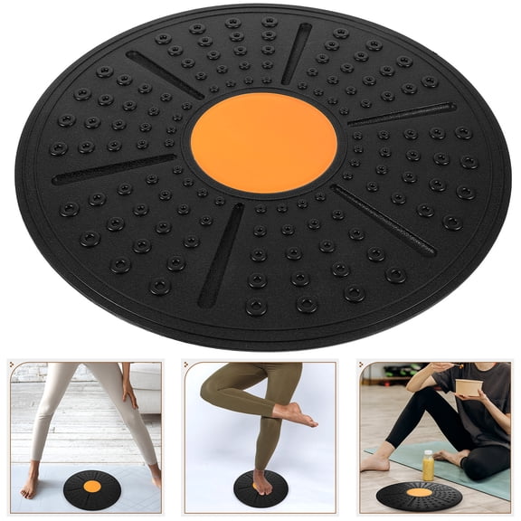 ELAYARD Orange Wobble Balance Board Adjustable Difficulty Core Training Equipment