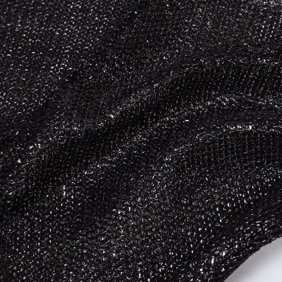 ELAYARD Heavy Duty Black Trampoline Sun Shade Net with Leaf Guard for Outdoor Backyard and