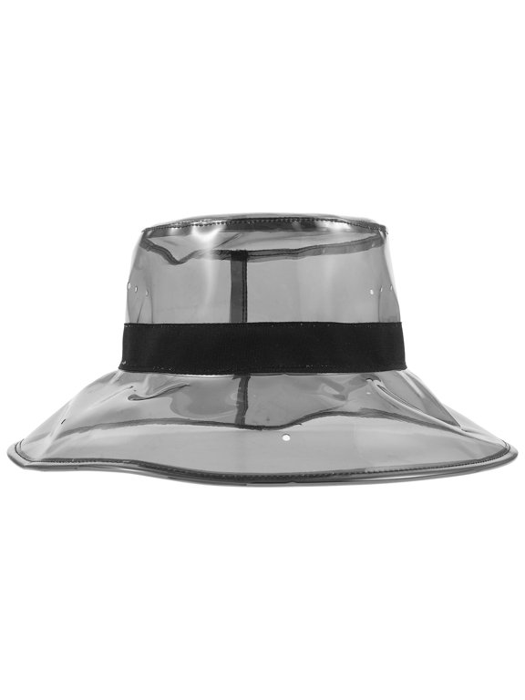 Transparent Fisherman Hat Made from Safe PVC for Beach Vacation Outdoor Use and Fashionable Look