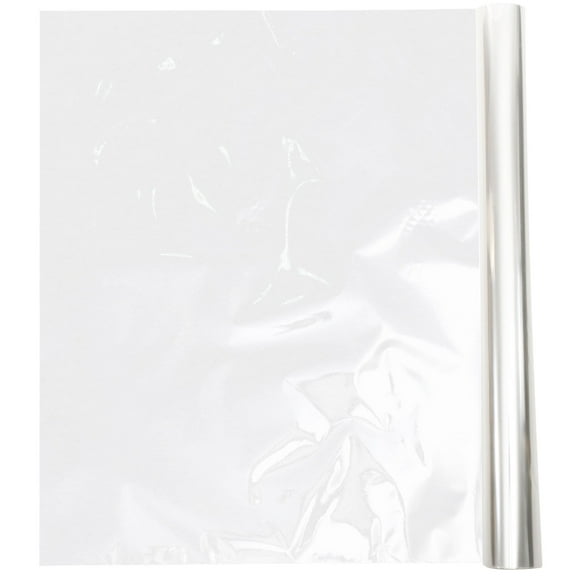 ELAYARD Transparent Flower Wrapping Paper Roll for Wrapping Made of Premium PE Material 30cm x 100cm