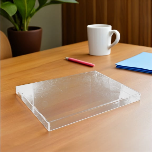 ELAYARD Transparent Acrylic Keyboard Cover - Keyboard Guard for Home and Office, Protective Keyboard Skin, 1 Set