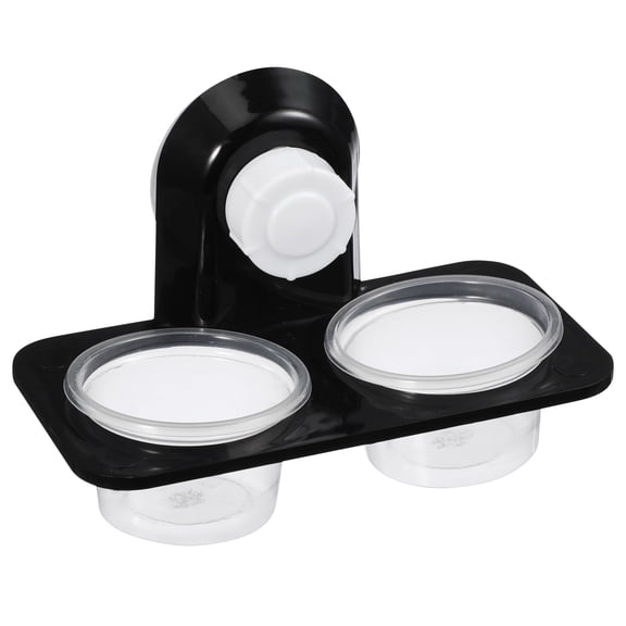 ELAYARD Transparent Lizard Feeding Bowl with Suction Cup Feeder for Reptile Enclosures