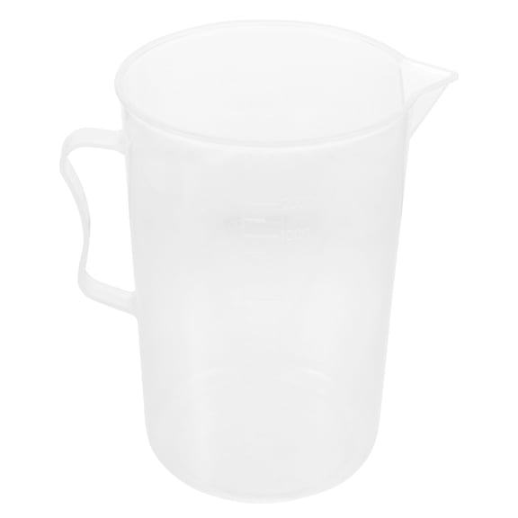 ELAYARD Clear Plastic Measuring Cup for Oil Liquid with Handle and Wear Resistant Material