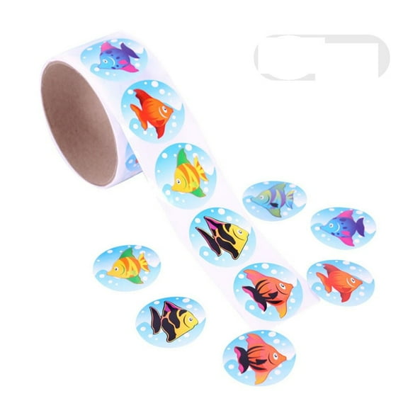 ELAYARD Tropical Fish Decorative Stickers for Journals, Invitations, Scrapbooking, Crafts, and Reward Charts