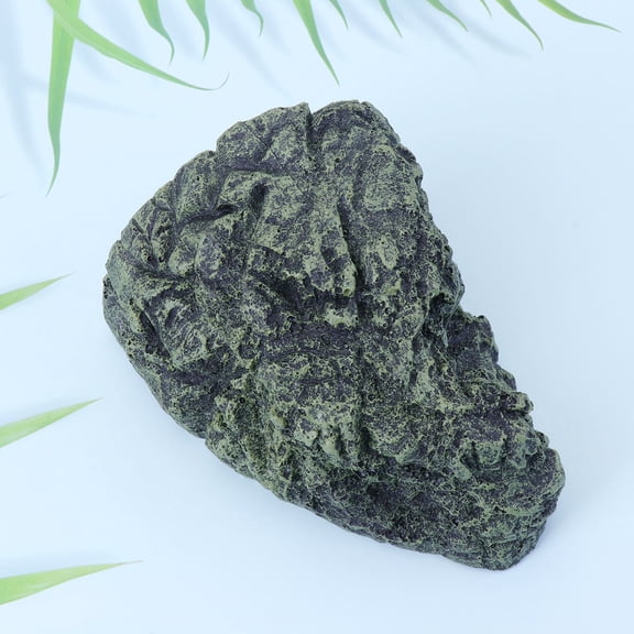 ELAYARD Turtle Basking Rock Reptile Stone Cave Synthetic Resin Black for Turtle Piece