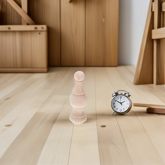 ELAYARD Unfinished Hardwood Finial Khaki Solid Wood for Furniture