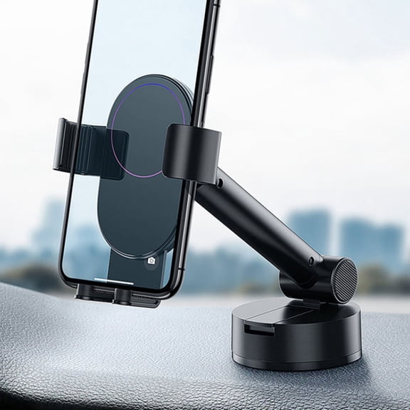 ELAYARD Universal Phone Holder Black Car Mount Bracket for Auto Dashboard and Coffee Table Stand