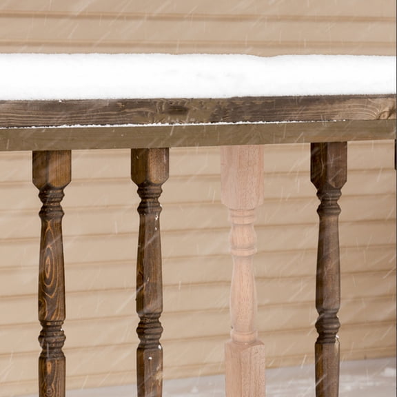 ELAYARD Unpainted Khaki Hardwood Stair Posts with Sanded Surface for Custom Staining and Painting