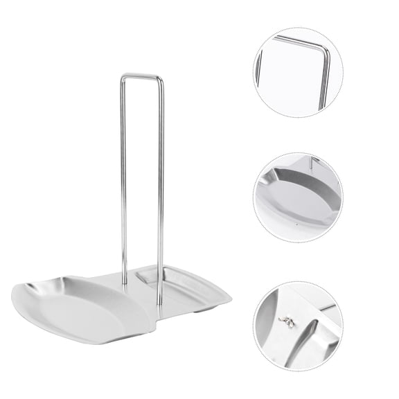 ELAYARD Stainless Steel Pan Stand for Kitchen with Glossy Silver Design