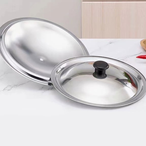 ELAYARD Versatile Stainless Steel Pot Lid Replacement Suitable for Various Cookware with Bakelite Knob