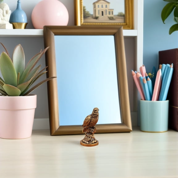 ELAYARD Antique Style Brass Eagle Statue Symbol of Strength and Freedom for Desk Decor