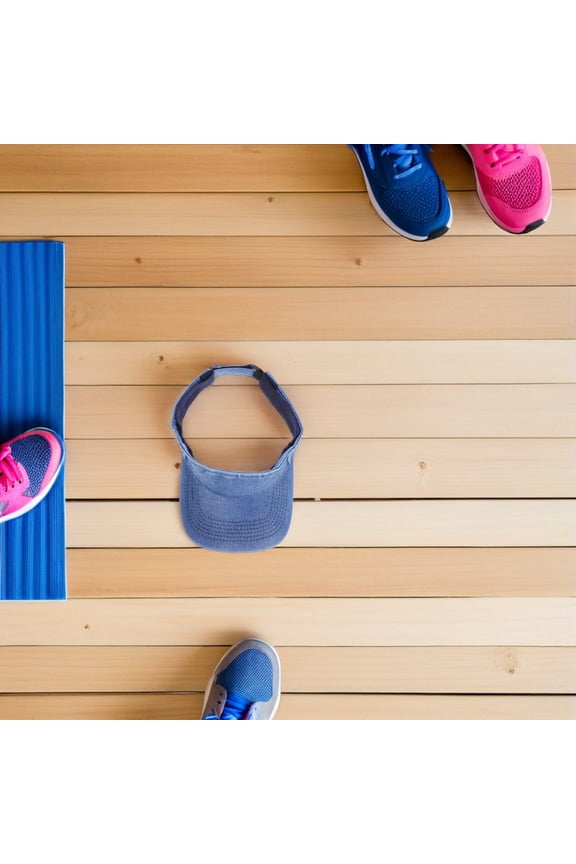 Sky Unisex Denim Visor Hat - Quick Dry, Sweat Wicking, Vintage Style Cap for Outdoor Sports and Casual Wear