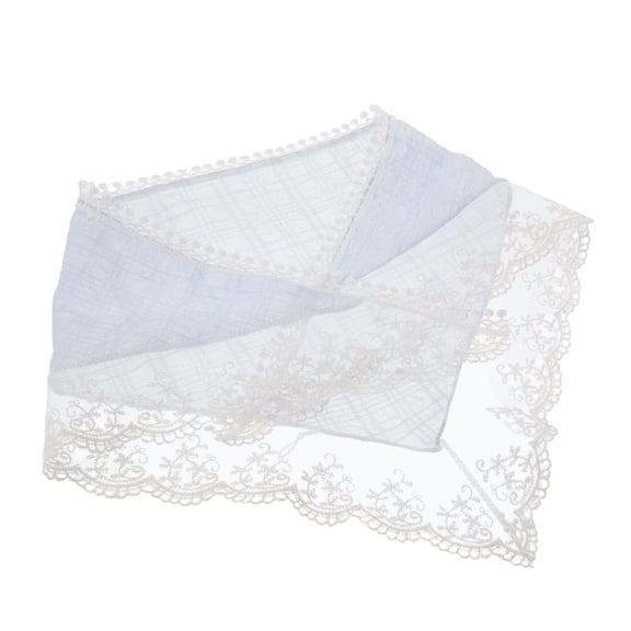 ELAYARD Vintage French Triangle Hair Scarf Lace Bandana for Hair Styling