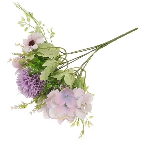 ELAYARD Artificial Violet Sunflower Bouquet for Wedding Decorations, Photography Props, and Dining Table Centerpieces