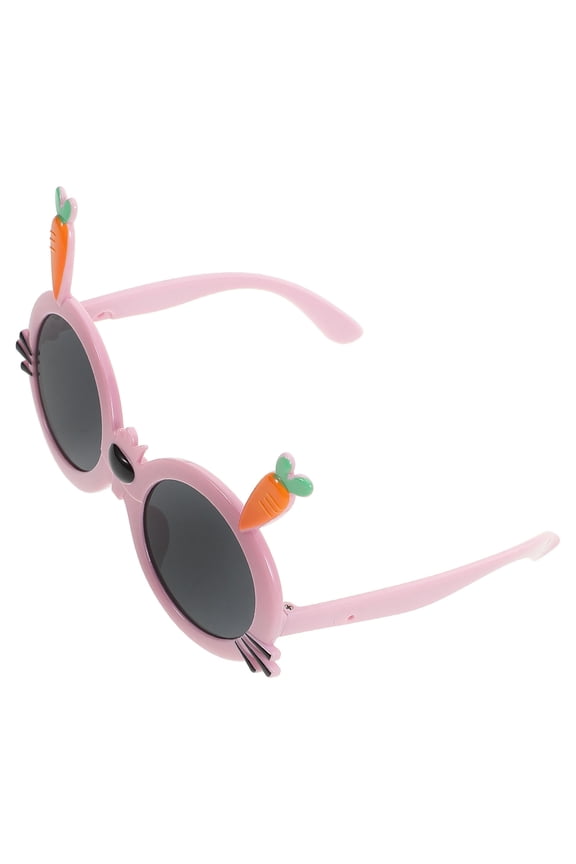 1Pair Cute Violet Party Sunglasses with Lightweight Plastic Frame and Novelty Style