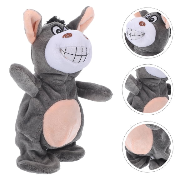 ELAYARD Soft Plush Talking Donkey with e Repeat and Automatic Head Shaking