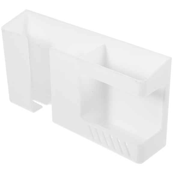 ELAYARD Wall Phone Holder White ABS Plastic Punch Free Installation Charging Station Shelf