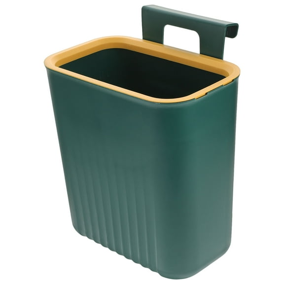 ELAYARD Green Wall Mount Kitchen Trash Can Plastic Hanging Garbage Bin for Home Use