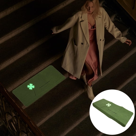 ELAYARD Stair Protectors Carpeted Green Polyester Non-slip Indoor Use 1Pack