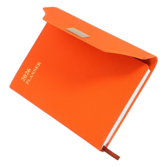 ELAYARD Orange Work Planner Notepad with Pages for Daily Organization