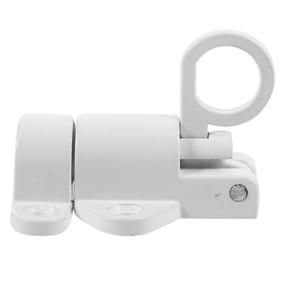 ELAYARD White Aluminum Alloy Door Lock Latch with Level Bolt, Security Lock for Wood Doors