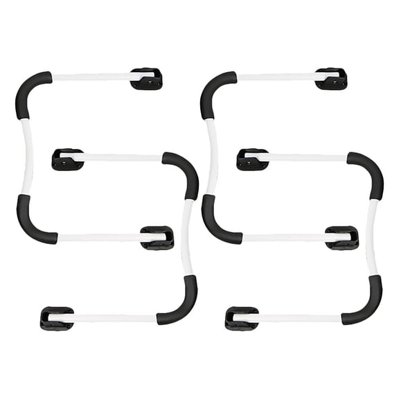 ELAYARD 2-Pack White Nylon Desk Legs Heavy Duty Support for Home Office Furniture Replacement