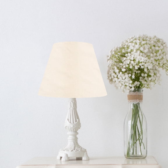 ELAYARD Fabric Lamp Shade Material White Pre-Cut for DIY Light Cover Home Decoration Project