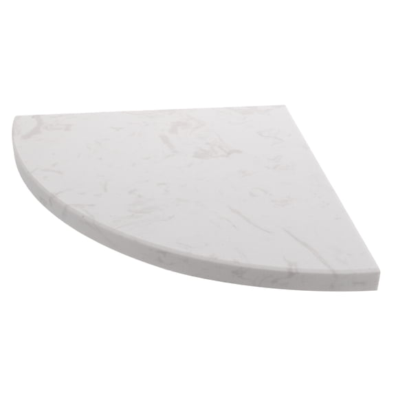 ELAYARD White Marble Triangle Corner Shelf for Bathroom Shower Tile Walls