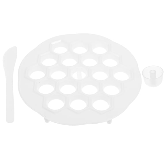 ELAYARD 1Set White Plastic Russian Ravioli Maker Dumpling Mold Pelmeni Mold Kitchen Tool for Home Use