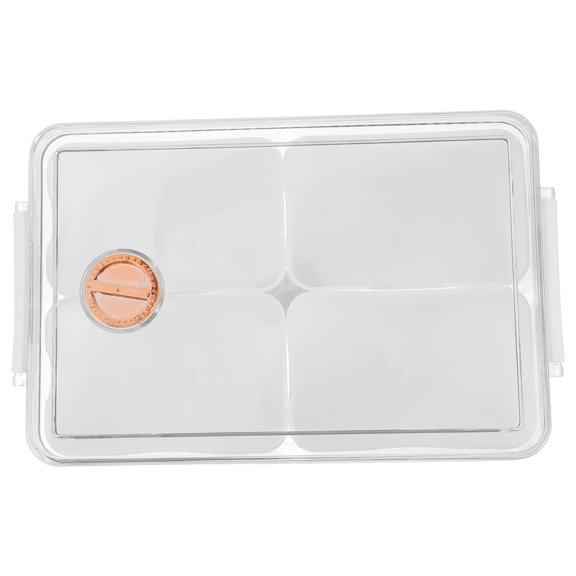 ELAYARD Kitchen Fridge Storage Box for Condiments and Spices White Multi Function Organizer