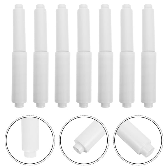 ELAYARD Toilet Paper Roller, White, Spring Loaded, Space Saving, Versatile Application