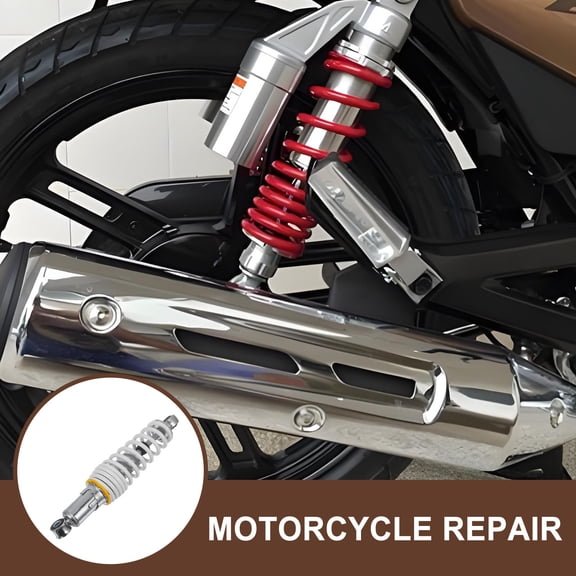 ELAYARD White Shock Absorbing Spring Rear Suspension for Motorcycle and Atv Vehicles