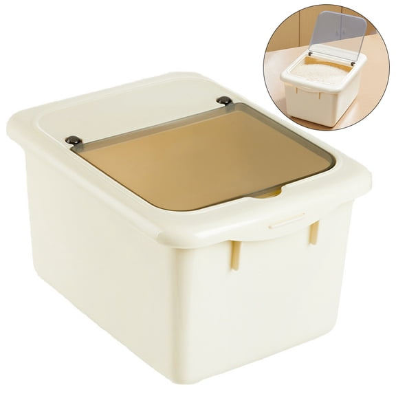 ELAYARD Buckets with Lids Rice Bin PP Wide Range of Applications Kitchen Use 1Pcs