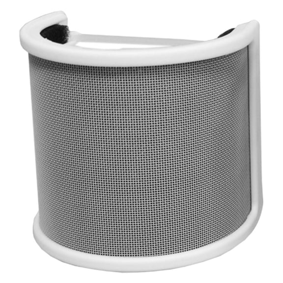 ELAYARD White U Shaped Microphone Reflection Filter Pop Filter Windshield for Splash Protection