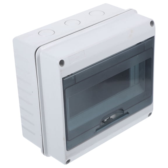 ELAYARD Outdoor Electrical Distribution Box White Plastic Breaker Box with IP65 Splashproof and 8 Way System