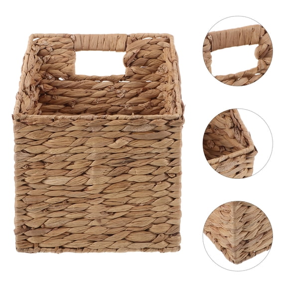 ELAYARD Handwoven Khaki Gourd Grass Wall Basket, Decorative Storage Organizer for Kitchen, Living Room, Office and Home Use