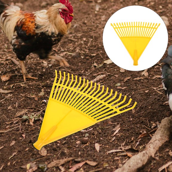 ELAYARD Wide Plastic Tine Leaf Rake Head for Garden Yard Lawn Landscape Rake Replacement