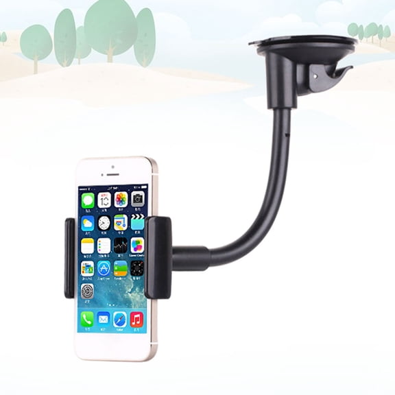 ELAYARD Black Windshield Phone Holder Adjustable for Clear Screen Viewing