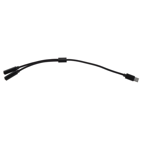 ELAYARD Wired Headphone Mic Splitter Adapter Black Compatible with Pc Laptop Gaming Headset Audio
