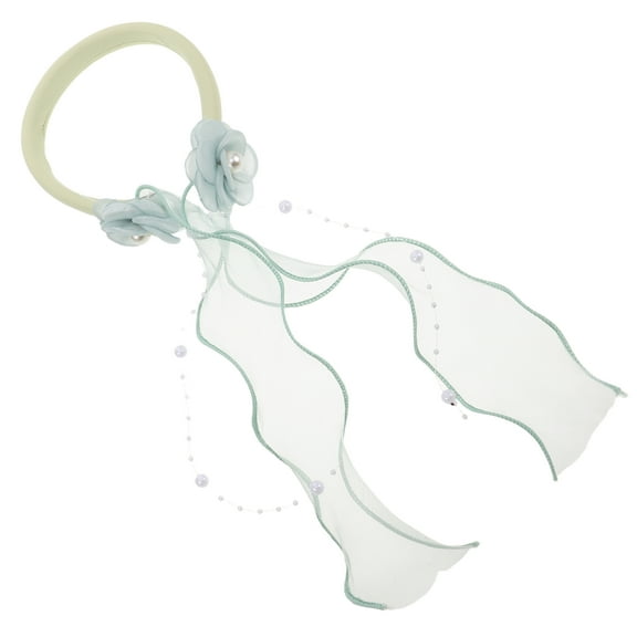 ELAYARD Elegant Floral Headband in Light Green for Various Occasions