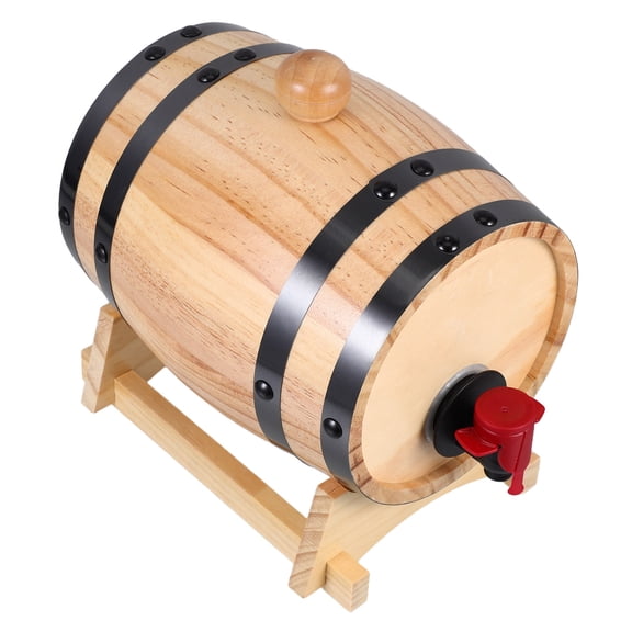 ELAYARD Wooden Oak Barrel for Wine Storage with Easy Dispensing Spigot