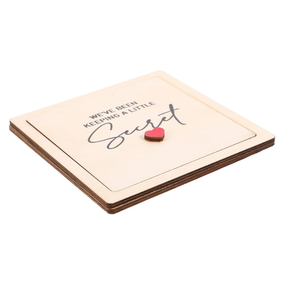 ELAYARD Wooden Sonogram Picture Frame for Pregnancy Reveal 4.25x4.25 Inches