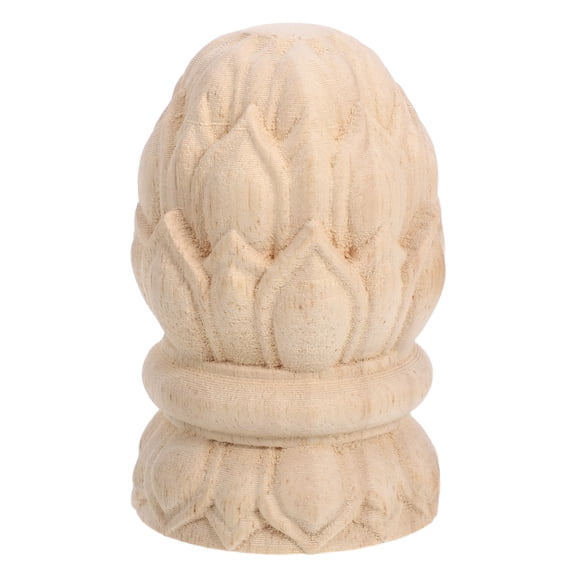 ELAYARD Wooden Unfinished Pineapple Post Finials for Staircase Handrails
