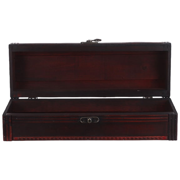 ELAYARD Wooden Wine Bottle Box with Handle Vintage Single Bottle Holder Decorative Wine Carrier